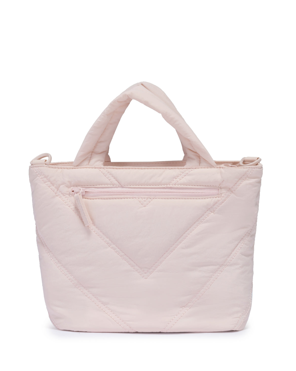 Mini Puffer Tote Bag - Crossbody Strap & Bow Charm