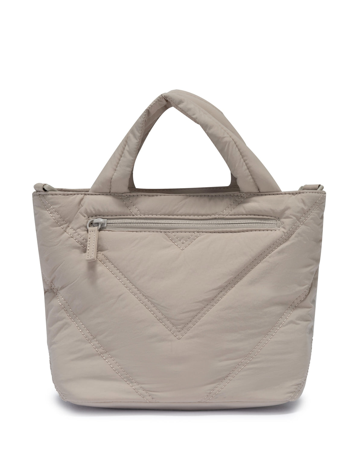 Mini Puffer Tote Bag - Crossbody Strap & Bow Charm
