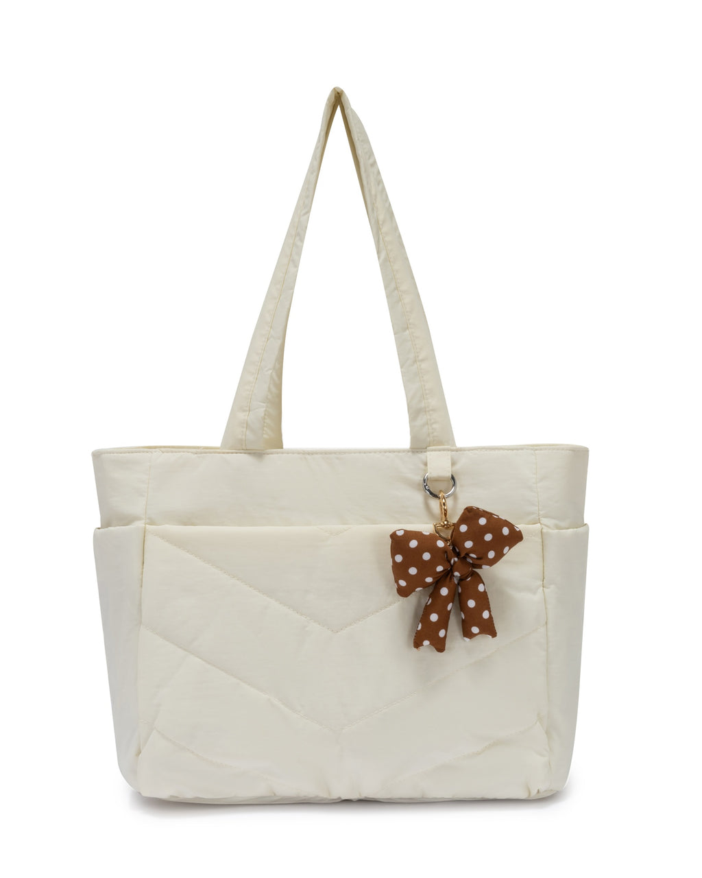 Chevron Puffer Tote Bag - Fits Up to 14” Laptop