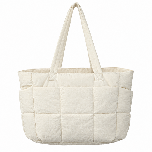 Large Puffer Tote Bag - Fits Up to 15” Laptop