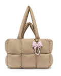 Marshmallow Puffer Tote Bag - Large, Fits 14” Laptop