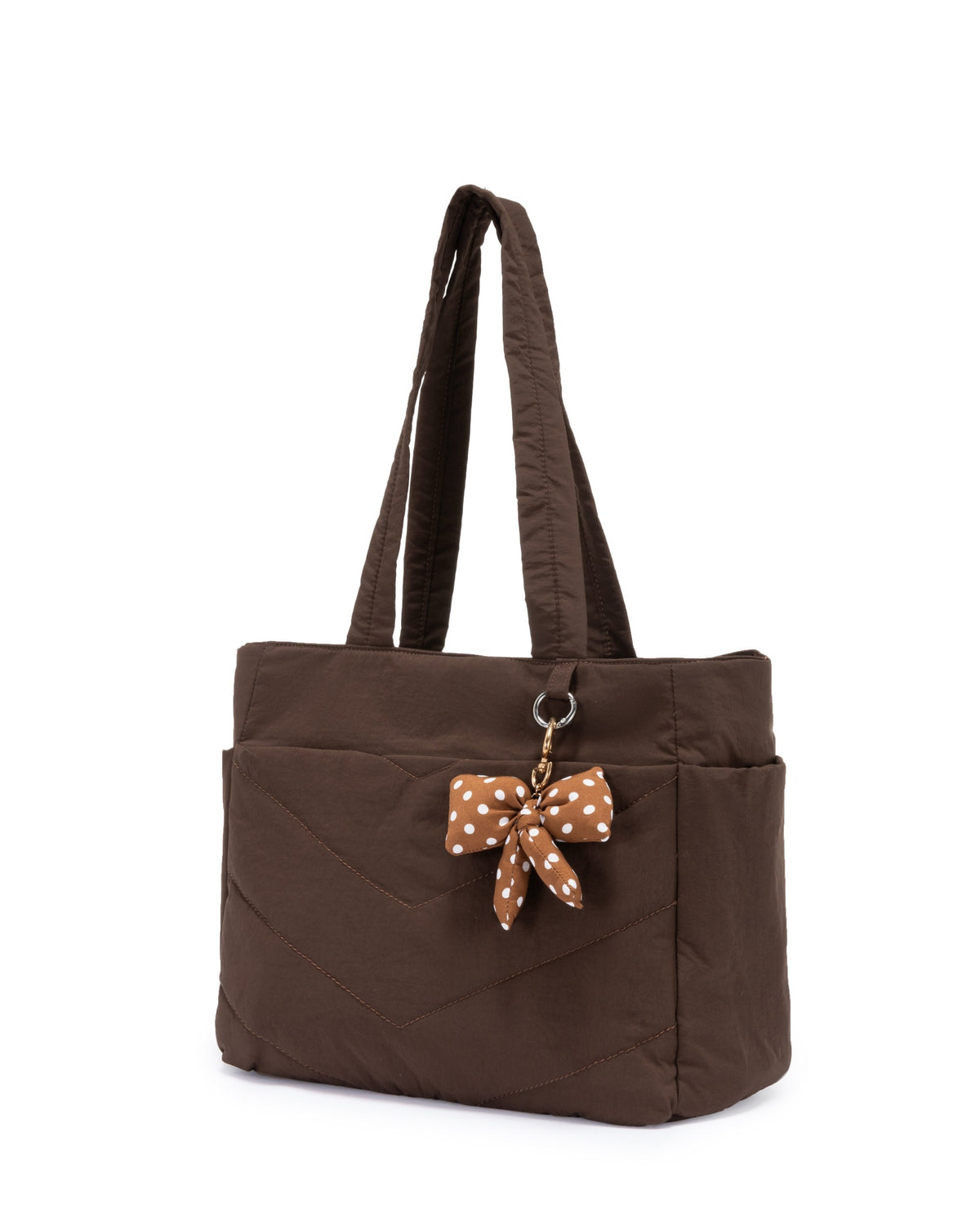 Chevron Puffer Tote Bag - Fits Up to 14” Laptop